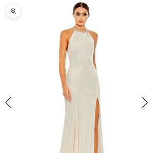 Mac Duggal Iridescent Sequin Gown